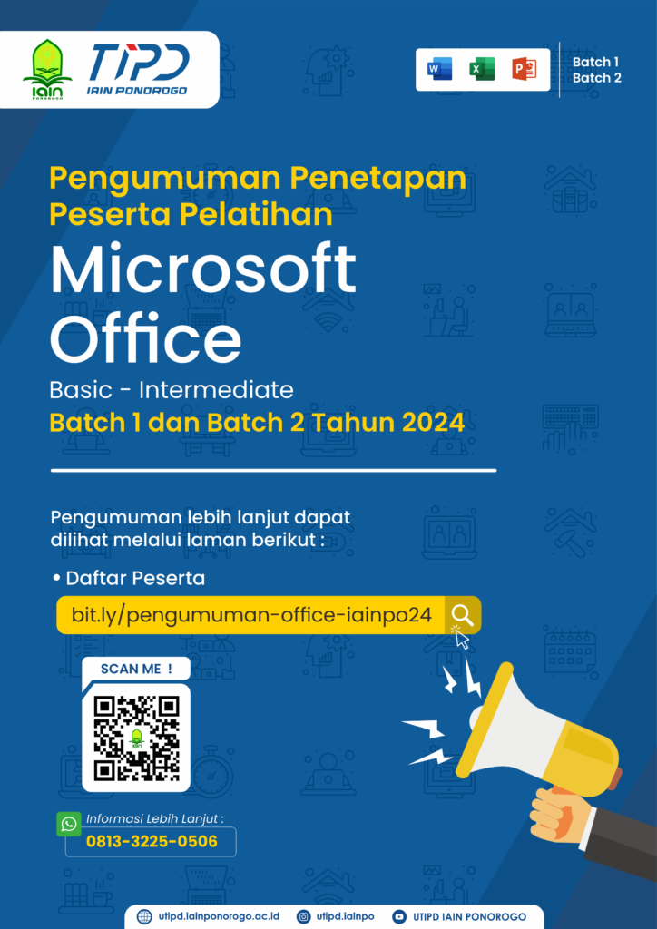 Penetapan Peserta Pelatihan Microsoft Office Basic Intermediate